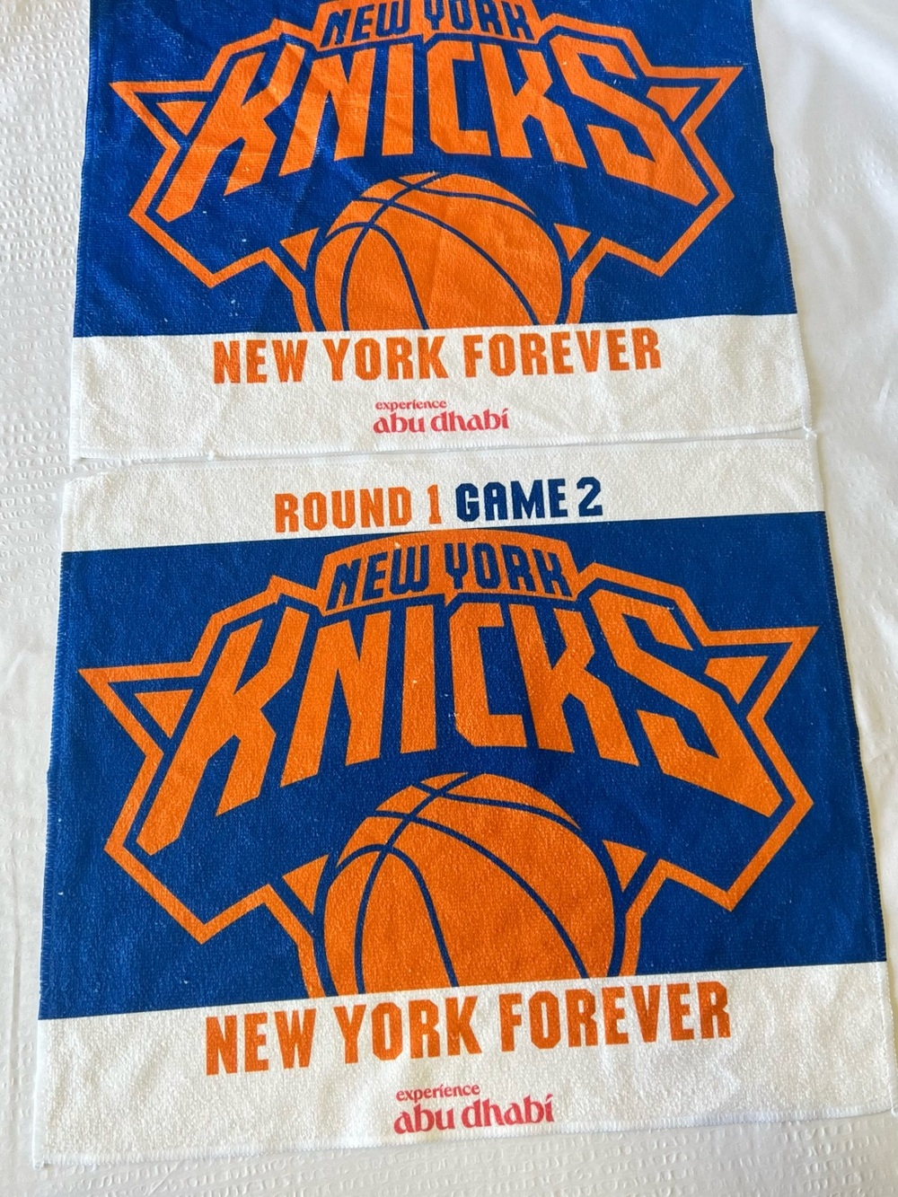New York Knicks Orange and Blue Fan Towel - Official Team Design